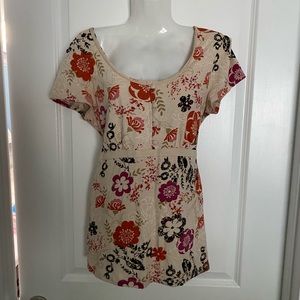 Style & Co Flowered Shirt, Sz M